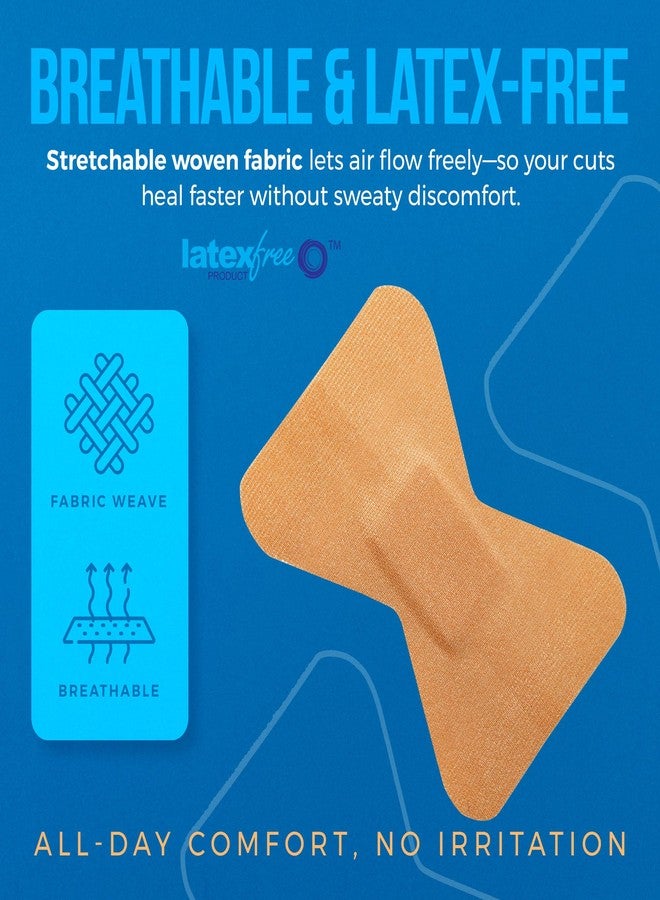 MEDca Flexible Fabric Finger Bandages - 100 Count Box of Flex Fabric Adhesive Bandages Cuts, Scrapes, Care and to Protect Wounds - Image 2